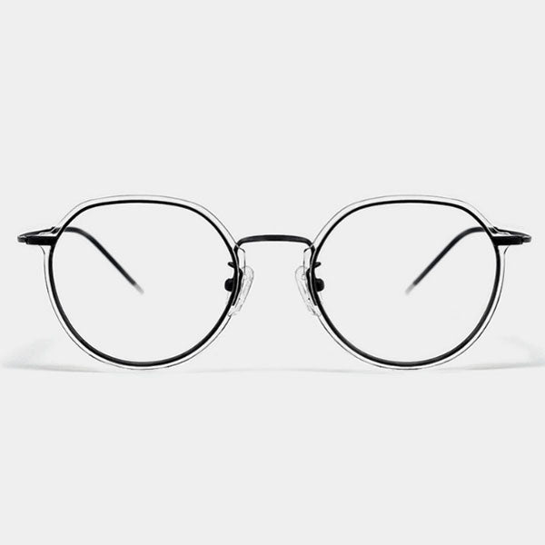Akiharu 6588 Light Titanium Glasses Frame Men Women Blue Light Blocking Eye Protection Fashion Clip Glasses