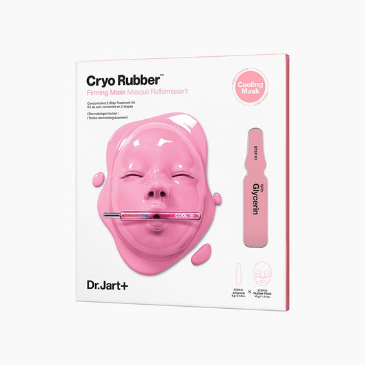 Dr.Jart Gel Type Serum Ampoule Skin Cooling Cryo Rubber Moist Firming Mask 1set
