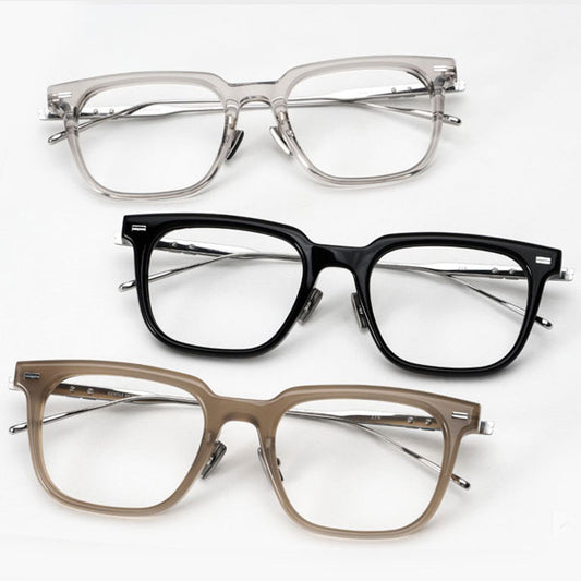 Gentleman Monster Glasses ZIN BRC9 Men's Common Classic Fashion Square Combite Brown Glasses Frame
