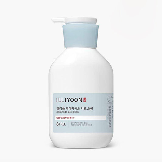 Illiyoon Ceramide Sensitive Dryness Strong and Mild Moisturizing Soothing Effect Skin Barrier Strengthening Ato Body Lotion 350ml