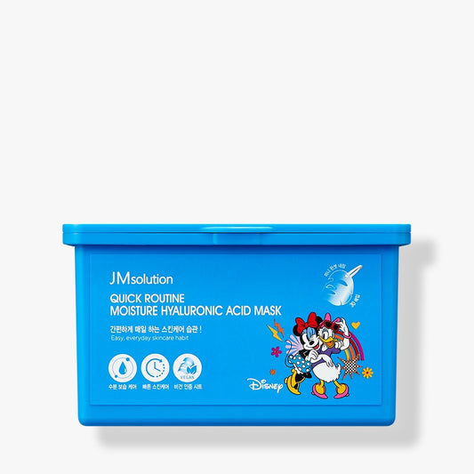 JM Solution Disney Quick Routine Hydrating Moist Hyaluronic Acid Skin Care Mask 30 sheets