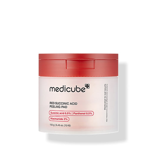 Medicube Acne Prone Skin Red Succinic Acid Hypoallergenic Daily Peeling Pads 70 sheets