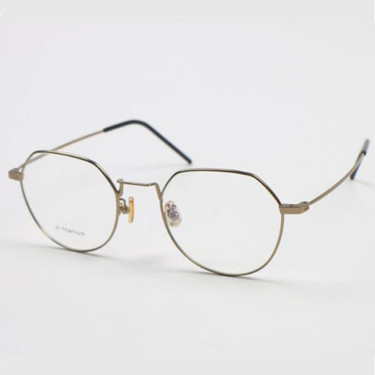 Polygon beta titanium glasses frame blue light blocking glasses for men Women's vision protection glasses