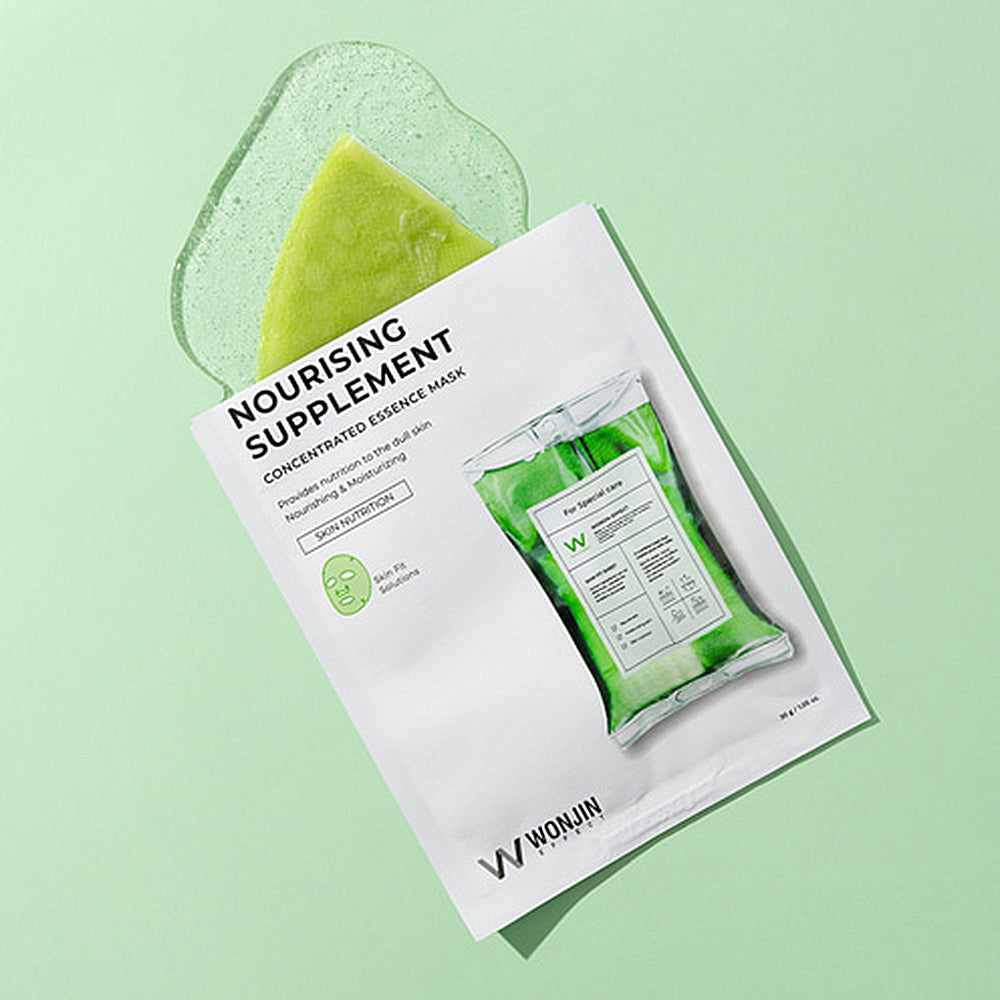 Wonjin Effect Nourishing Supplement Collagen Vitality Elasticity Charging Skin Care Mask 10 sheets
