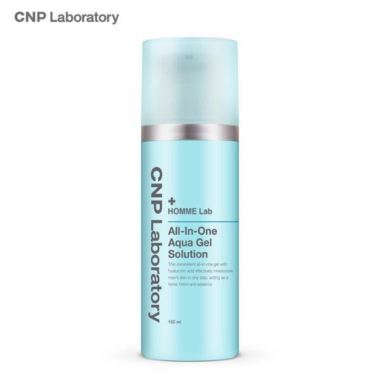 CNP Homme Lab All-in-One-Aqua-Gel-Lösung für Männer, individuelle feuchtigkeitsspendende Pflege mit dreifacher Hyaluronsäure, 150 ml