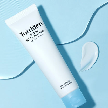 Torriden Moisture Shield Low Molecular Hyaluronic Acid Dive-in Inorganic Sunscreen Mild Sun Cream 60ml