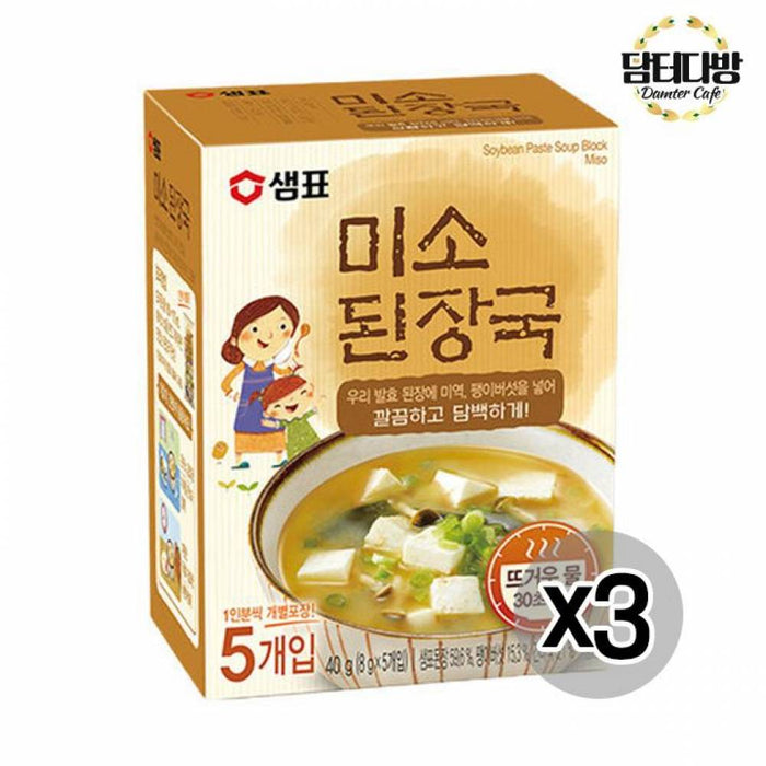 SEMPIO  Miso Soybean Soup 40gX3 Korean Soup