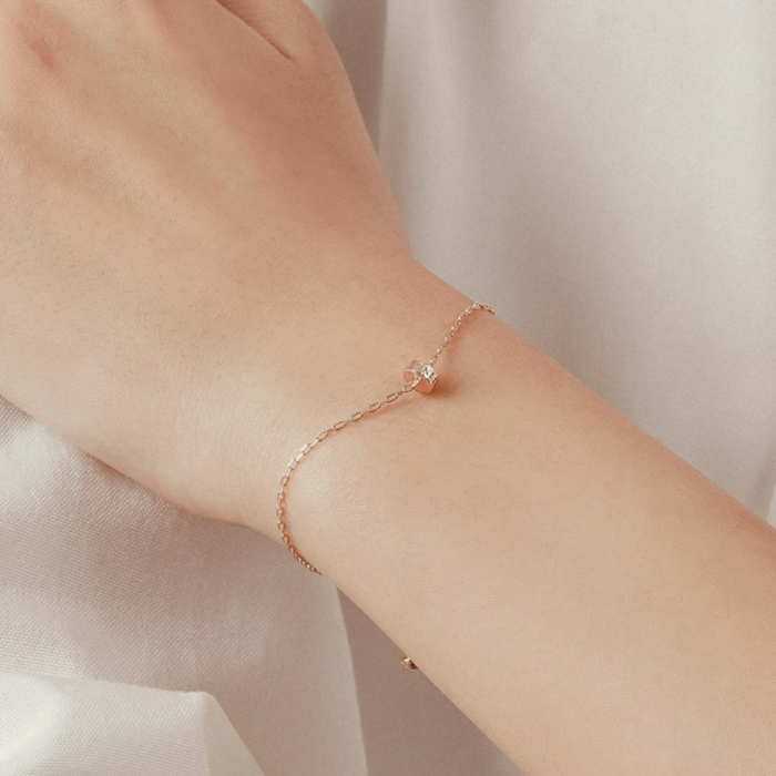 LLOYD Everlasting Single Plain Rose Gold Bracelet