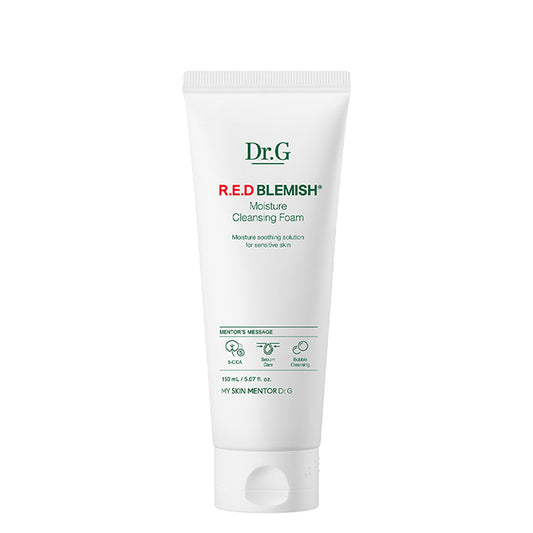 Dr.G Red Blemish 5 Types Cica Smooth Skin Hypoallergenic Moisture Cleansing Foam 150ml