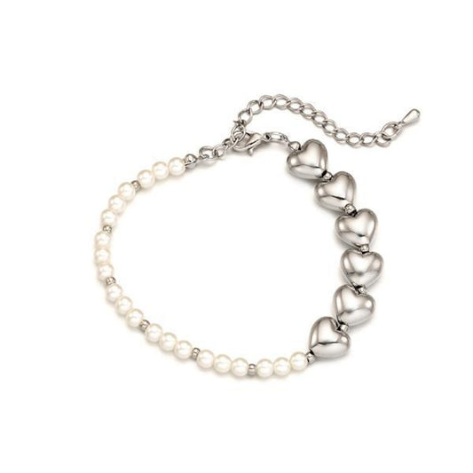 OST More & More Silver Heart Bracelet