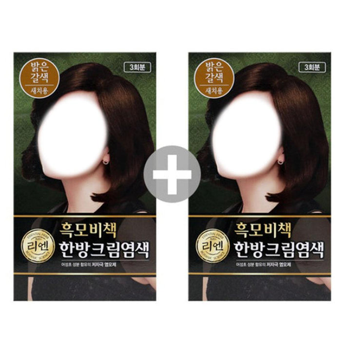 ReEn Black Hair Bichak Oriental Medicine Cremefarbe Schwarz 2 Stk