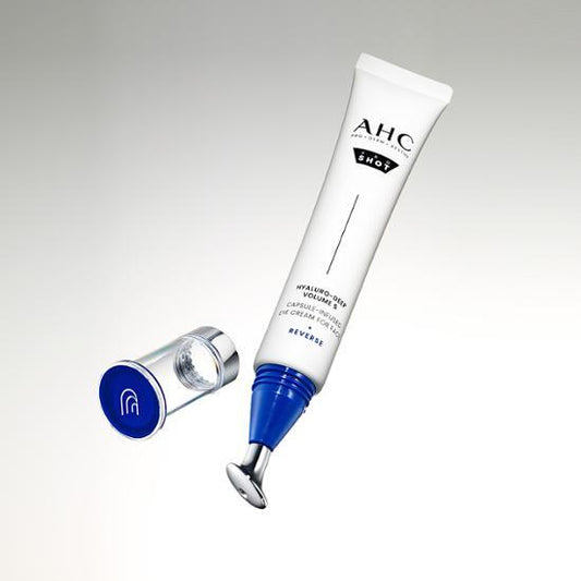 AHC Pro Shot Hyaluro Deep Volume 5 Capsule Infused Skin Moisturizing Water Glow Elasticity Eye Cream for Face 30ml Special (Serum +10ml)