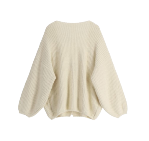 Attrangs Soft Wool Loose-fit Shawl Knit Cardigan