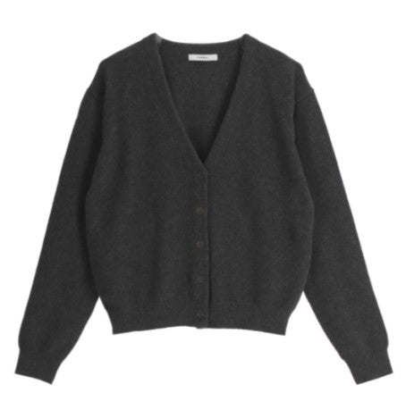 Attrangs V-Neck Daily Long-Sleeve Wool Knit Cardigan