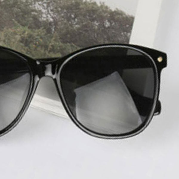 BASIC 035 Square Round Horn Frame Mirror Sunglasses