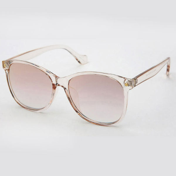 BASIC 035 Square Round Horn Frame Mirror Sunglasses