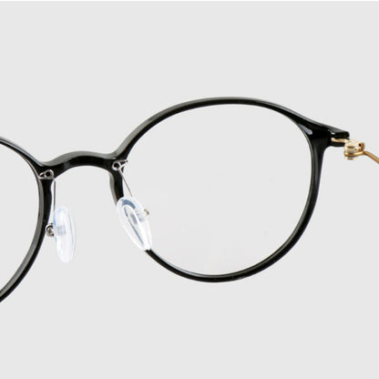 Blaulichtfilterbrille aus Titan, transparente Brillenfassung aus Horngestell, Damen- und Herrenmode, leicht
