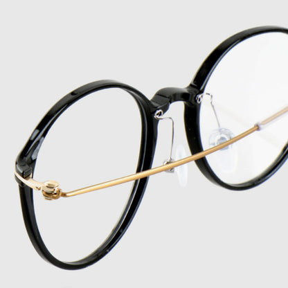 Blue light blocking glasses titanium transparent glasses frame horn frame women's men's fashion light