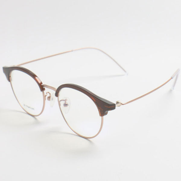 Blue light blocking thin semi-conical frame ultra-lightweight titanium glasses frame