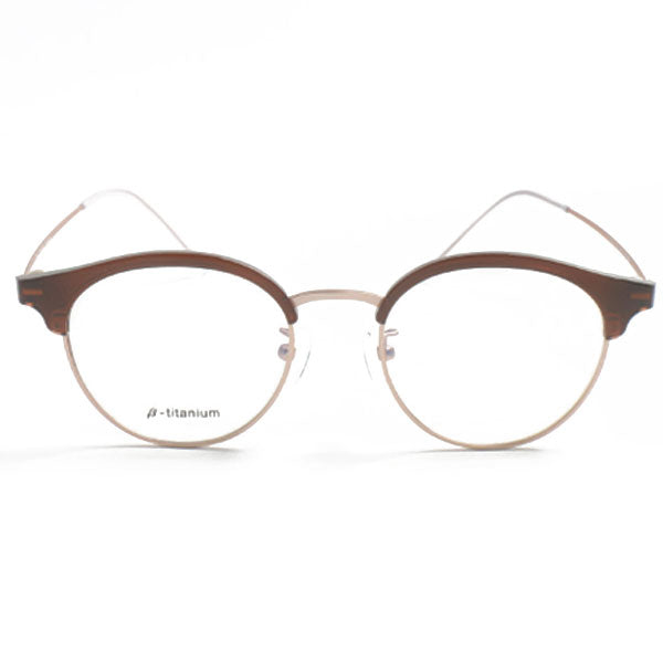 Blue light blocking thin semi-conical frame ultra-lightweight titanium glasses frame