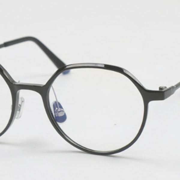Blaulichtblockierende, transparente Hornbrille 7g leichte Titanbrille mit facettenreichen, transparenten Kristallgläsern tae