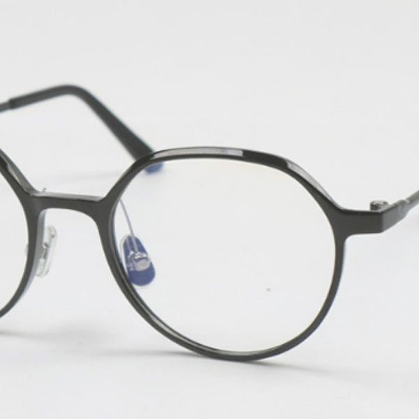 Blue light blocking transparent horn frame glasses frame 7g light titanium multifaceted transparent crystal glasses tae