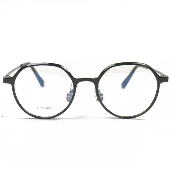 Blue light blocking transparent horn frame glasses frame 7g light titanium multifaceted transparent crystal glasses tae