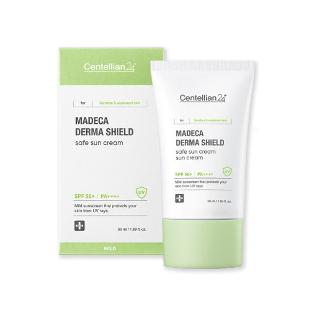 Centellian24 Hypoallergenic Mineral Tea Madeca Derma Shield Sensitive Soothing Safe Sun Cream SPF50+ 50ml