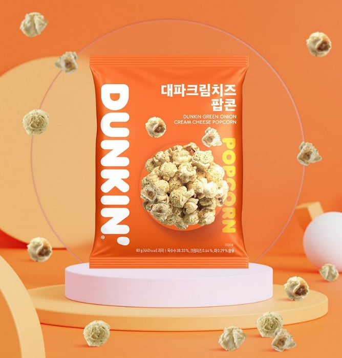 Dunkin Green Onion Cream Cheese Popcorn 80g