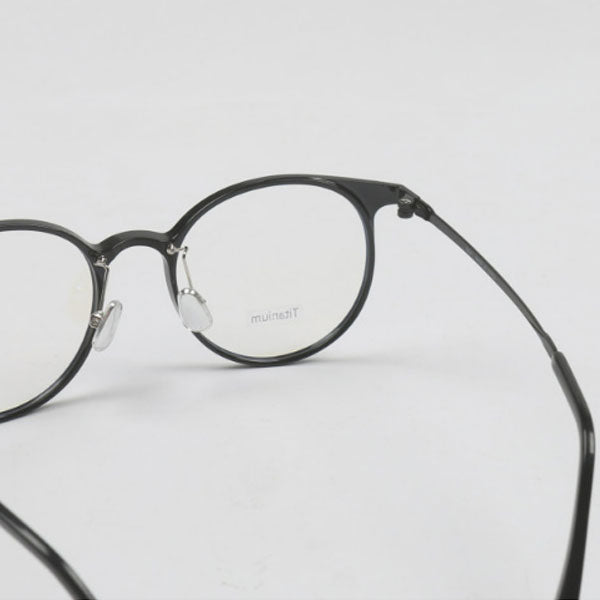 Glasses frame transparent horn frame Glasses tae titanium round man Women light