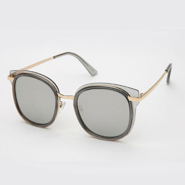 Halli Halli Oversize Square Round Mirror Sunglasses