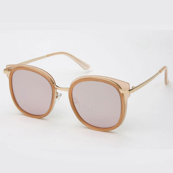 Halli Halli Oversize Square Round Mirror Sunglasses