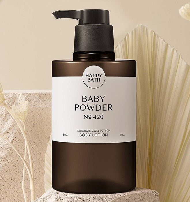 HAPPY BATH Original Collection Body Lotion Baby Powder 500g