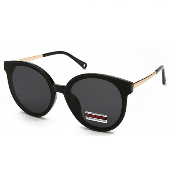 Heidin Oversized Round Design Mirror Sunglasses