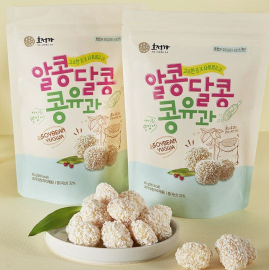 Hojungga Alkongdalkong Soybean Yugwa 60g