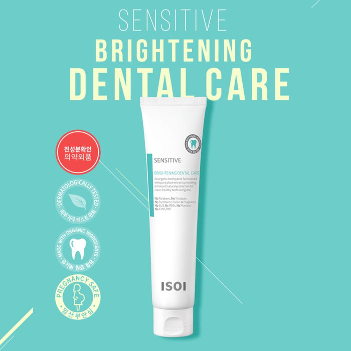 ISOI Bio-Zahnpasta Sensitive Brightening Dental Care Minzgeschmack 150ml