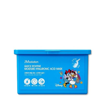 JM Solution Disney Quick Routine Feuchtigkeitsspendende, feuchte Hautpflegemaske mit Hyaluronsäure, 30 Blatt
