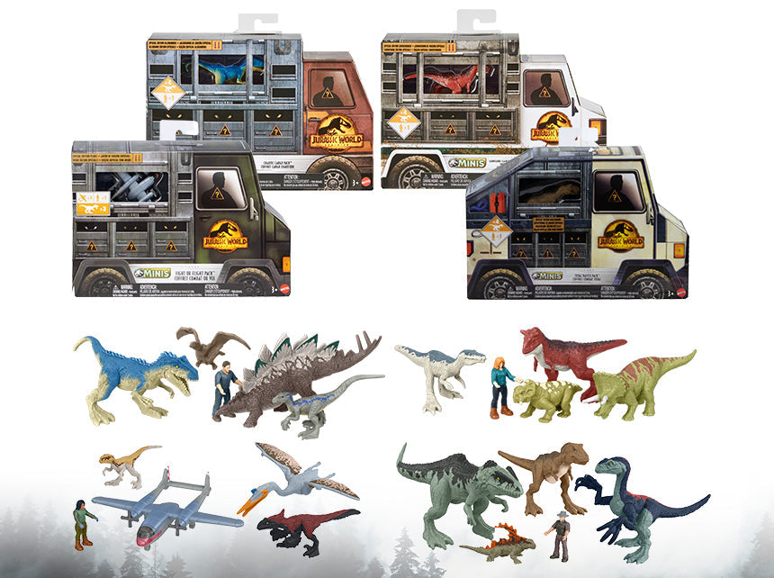 Jurassic World Mini Figure Container Set (Random)