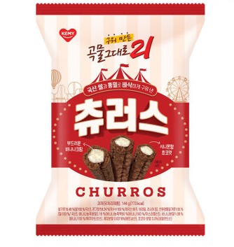 Kemy Baked Grain Snack 21 Churros 144g