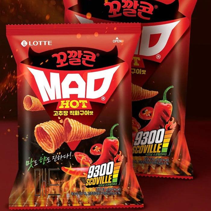 LOTTE Kokkal Corn Mad Hot Red Pepper Paste Grilled Flavor 134g