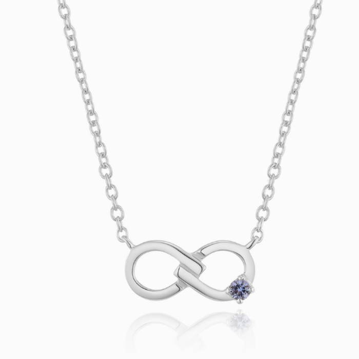 LLOYD Endless December Birthstone White Necklace