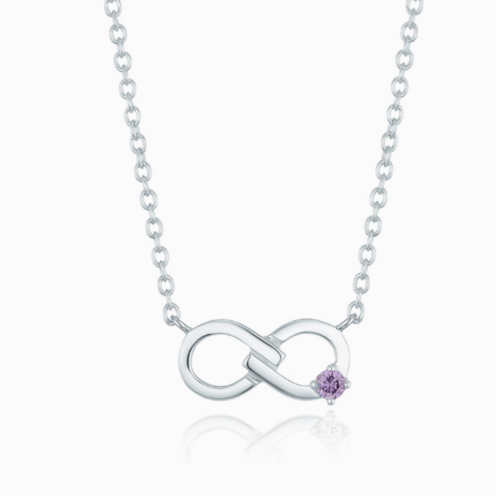 LLOYD Endless February Birthstone White Necklace