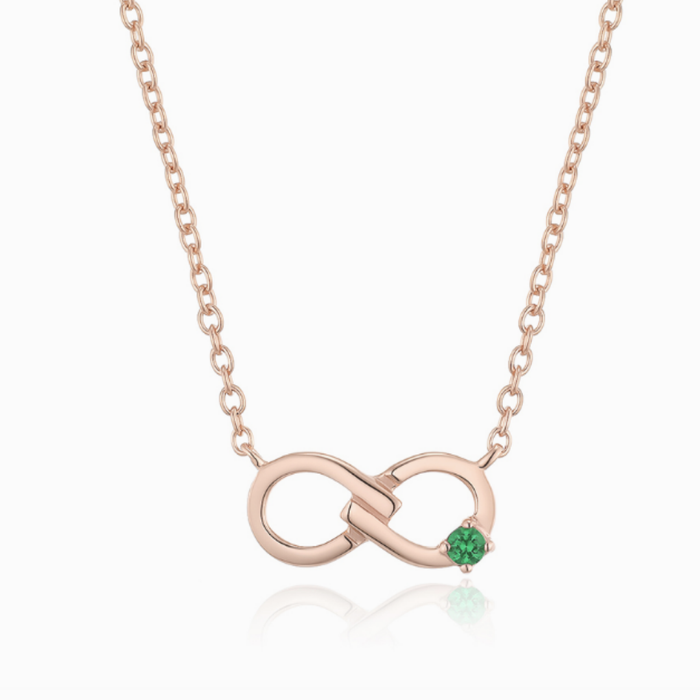 LLOYD Endless May Birthstone Rose Gold Necklace