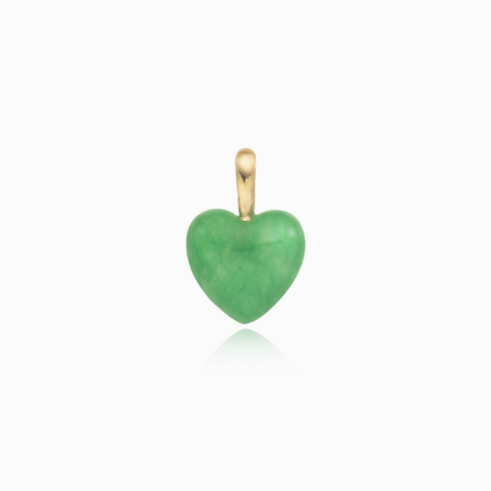 LLOYD Green Onyx Heart 14K Pendant