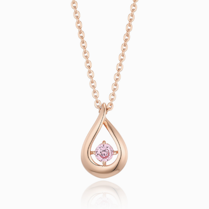 LLOYD L-Carat Pink Drop Necklace