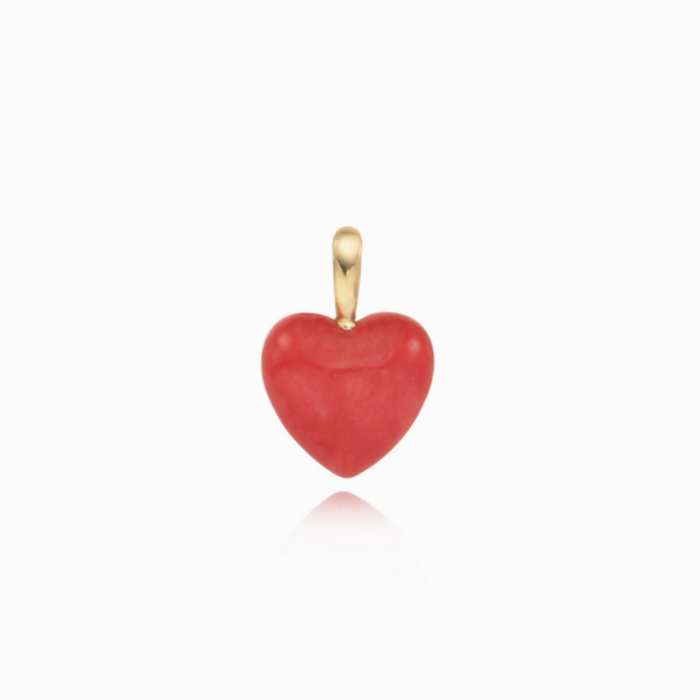 LLOYD Red Onyx Heart 14K Pendant