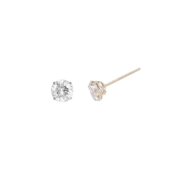 LLOYD Round Cubic 5mm 14K Earrings