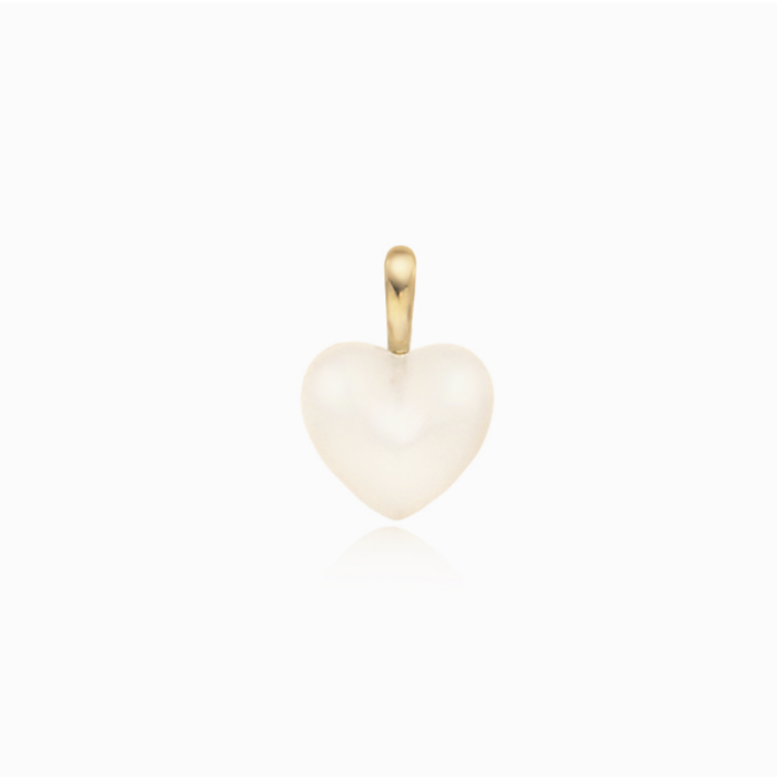 LLOYD White Onyx Heart 14K Pendant