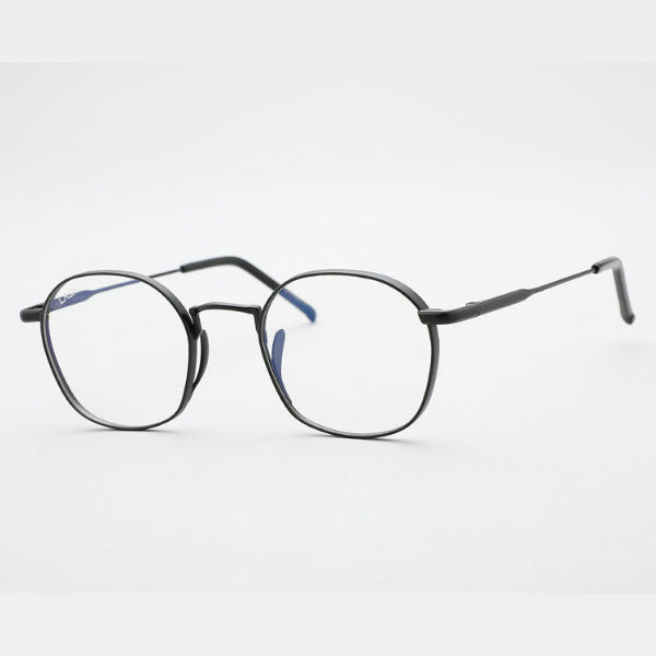 Lash Glasses ATYPE John C5 Beta titanium Men's Black Metal Glasses Frame