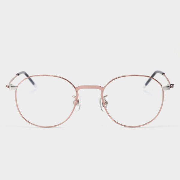 Lash Glasses Frame ATYPE HIT C1 Round Rose Gold Metal Frame